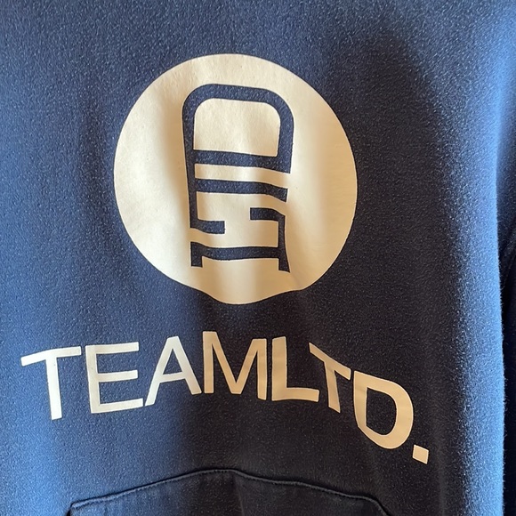 Men’s Team Ltd hoodie. Blue/grey with cream hood. Size small - Picture 3 of 4